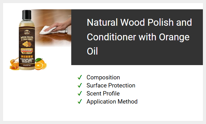 Natural Wood Polish & Conditioner with Orange Oil