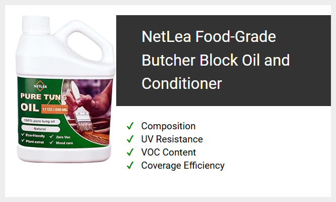 NetLea Food-Grade Butcher Block Oil and Conditioner