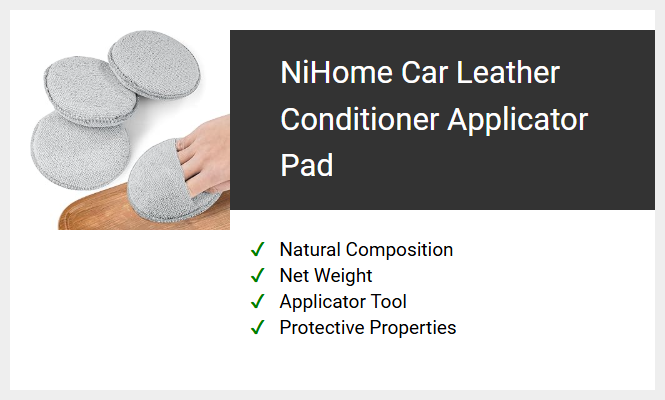 NiHome Car Leather Conditioner Applicator Pad