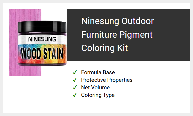 Ninesung Outdoor Furniture Pigment Coloring Kit