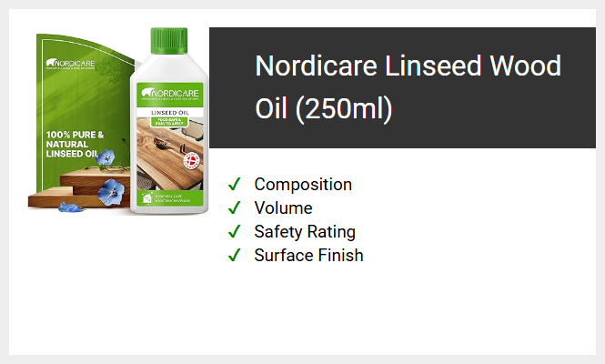 Nordicare Linseed Wood Oil (250ml)