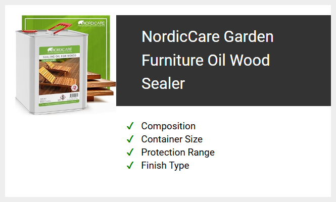 NordicCare Garden Furniture Oil Wood Sealer