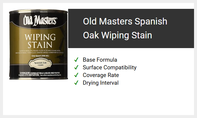 Old Masters Spanish Oak Wiping Stain