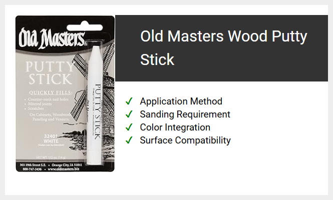 Old Masters Wood Putty Stick
