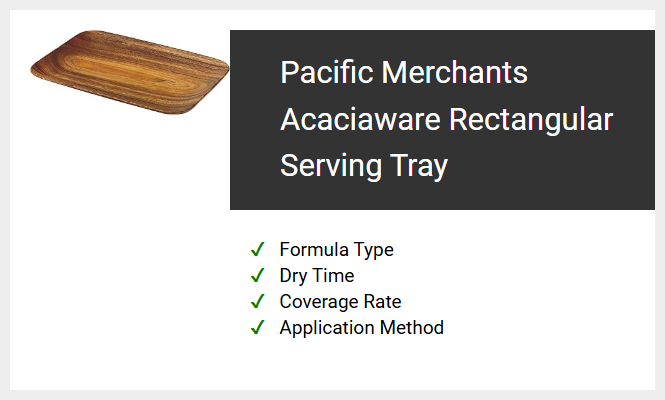 Pacific Merchants Acaciaware Rectangular Serving Tray