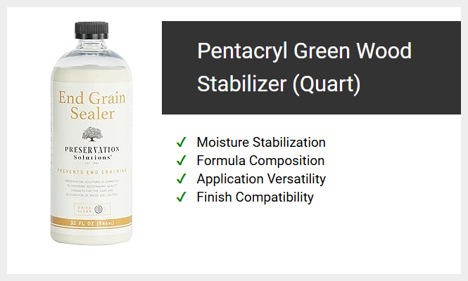 Pentacryl Green Wood Stabilizer (Quart)