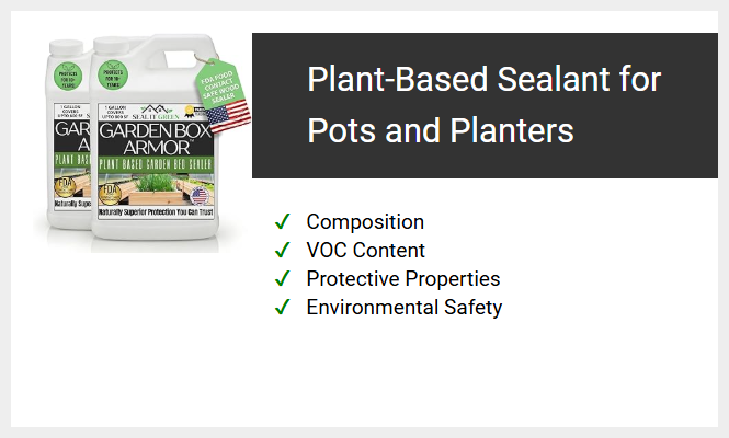 Plant-Based Sealant for Pots and Planters