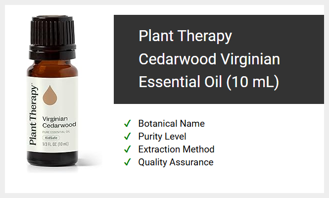 Plant Therapy Cedarwood Virginian Essential Oil (10 mL)