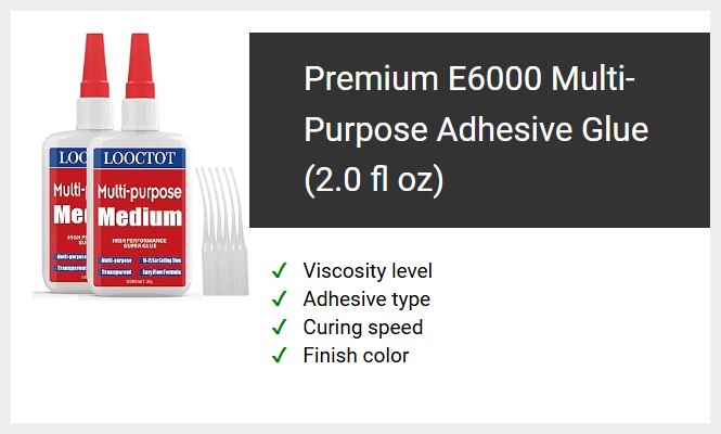 Premium E6000 Multi-Purpose Adhesive Glue (2.0 fl oz)