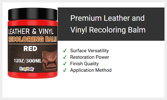Premium Leather and Vinyl Recoloring Balm