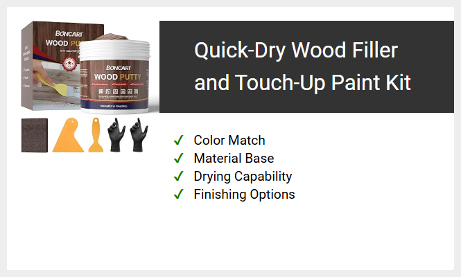 Quick-Dry Wood Filler and Touch-Up Paint Kit