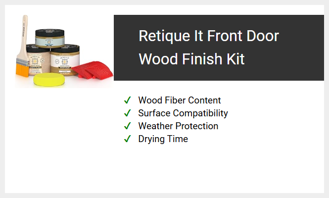 Retique It Front Door Wood Finish Kit
