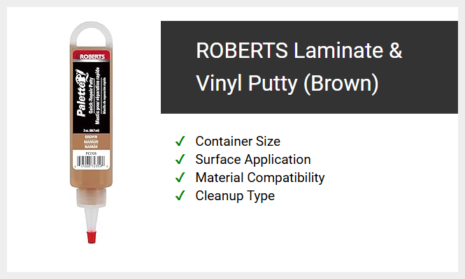 ROBERTS Laminate & Vinyl Putty (Brown)