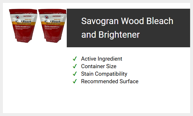 Savogran Wood Bleach and Brightener