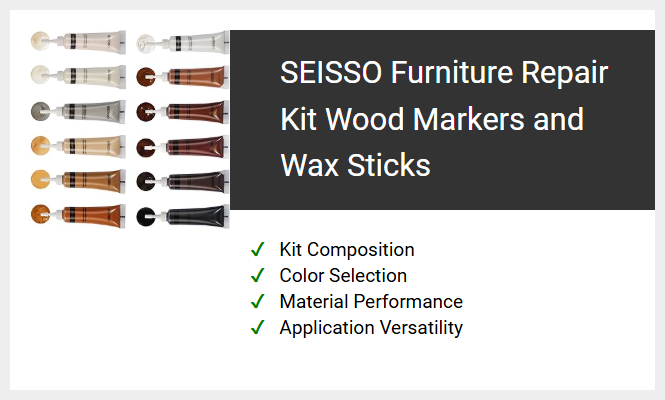 SEISSO Furniture Repair Kit Wood Markers and Wax Sticks