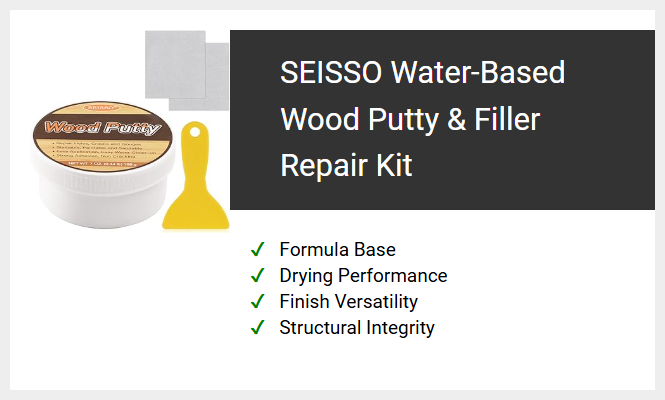 SEISSO Water-Based Wood Putty & Filler Repair Kit