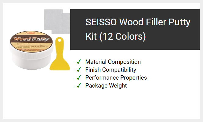 SEISSO Wood Filler Putty Kit (12 Colors)