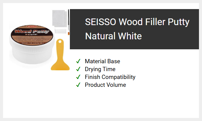 SEISSO Wood Filler Putty Natural White