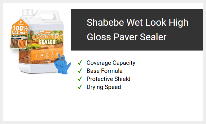Shabebe Wet Look High Gloss Paver Sealer