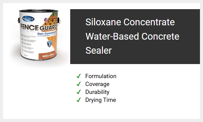 Siloxane Concentrate Water-Based Concrete Sealer