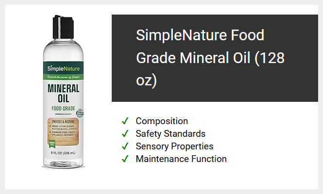 SimpleNature Food Grade Mineral Oil (128 oz)