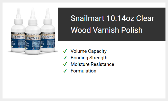 Snailmart 10.14oz Clear Wood Varnish Polish