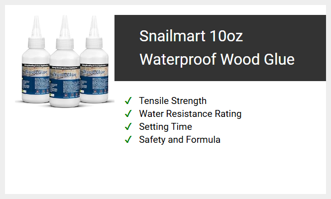 Snailmart 10oz Waterproof Wood Glue