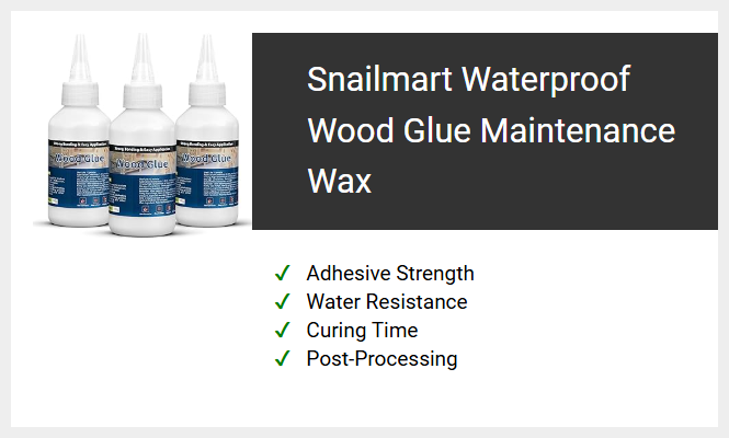 Snailmart Waterproof Wood Glue Maintenance Wax