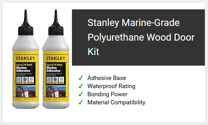 Stanley Marine-Grade Polyurethane Wood Door Kit