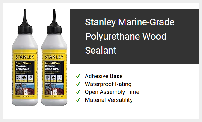 Stanley Marine-Grade Polyurethane Wood Sealant