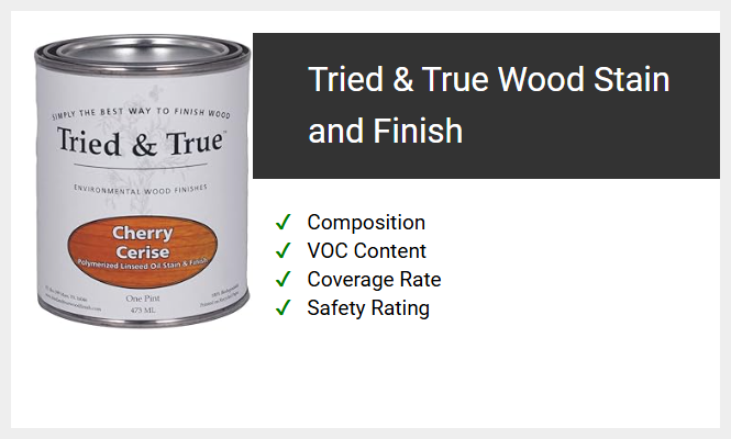 Tried & True Wood Stain and Finish