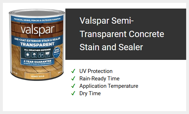 Valspar Semi-Transparent Concrete Stain and Sealer