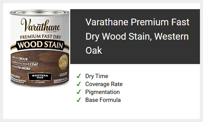 Varathane Premium Fast Dry Wood Stain, Western Oak