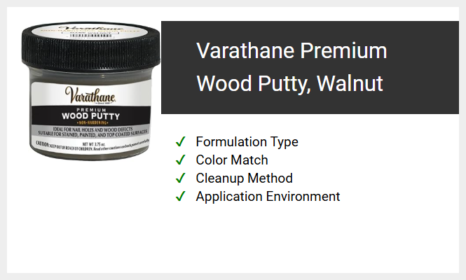Varathane Premium Wood Putty, Walnut