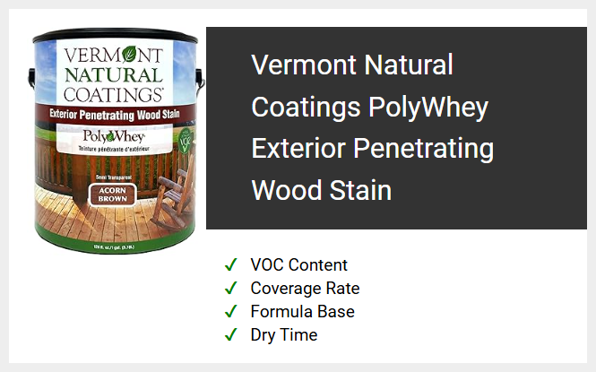 Vermont Natural Coatings PolyWhey Exterior Penetrating Wood Stain