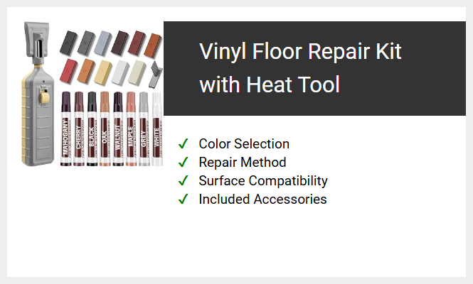 Vinyl Floor Repair Kit with Heat Tool