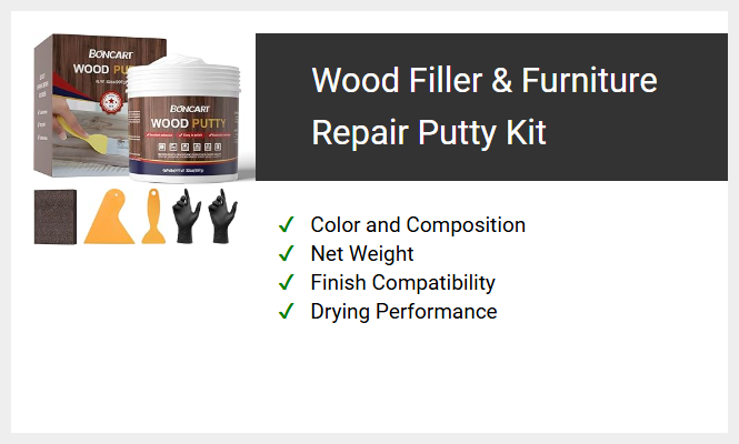 Wood Filler & Furniture Repair Putty Kit