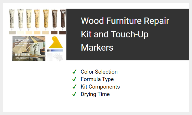 Wood Furniture Repair Kit and Touch-Up Markers