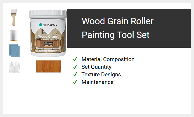 Wood Grain Roller Painting Tool Set