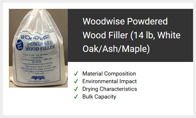 Woodwise Powdered Wood Filler (14 lb, White Oak/Ash/Maple)