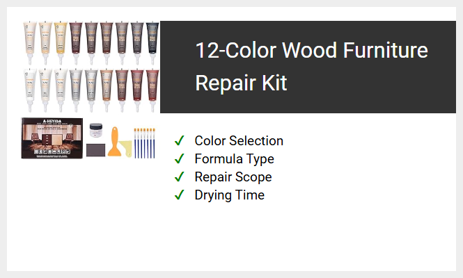 12-Color Wood Furniture Repair Kit