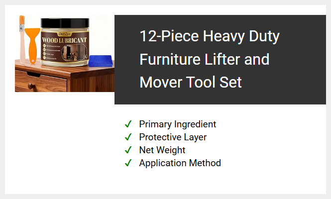 12-Piece Heavy Duty Furniture Lifter and Mover Tool Set