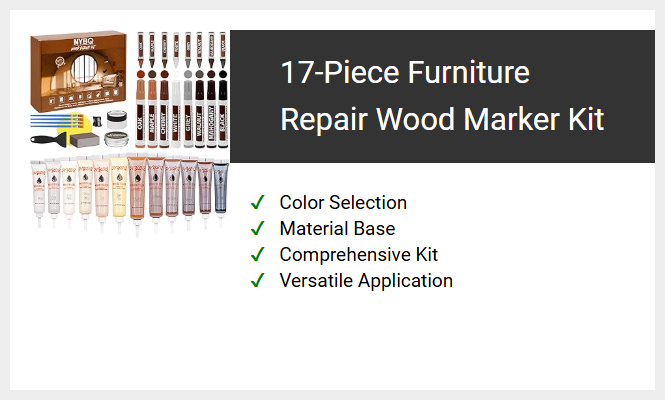 17-Piece Furniture Repair Wood Marker Kit