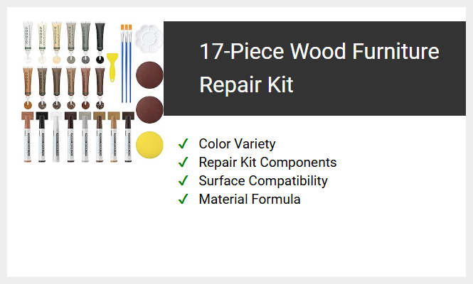 17-Piece Wood Furniture Repair Kit