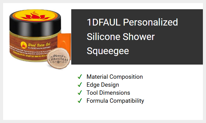 1DFAUL Personalized Silicone Shower Squeegee