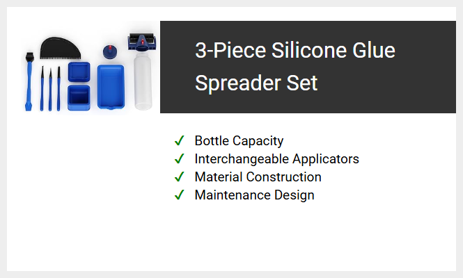 3-Piece Silicone Glue Spreader Set