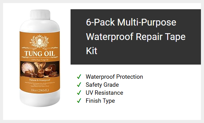 6-Pack Multi-Purpose Waterproof Repair Tape Kit