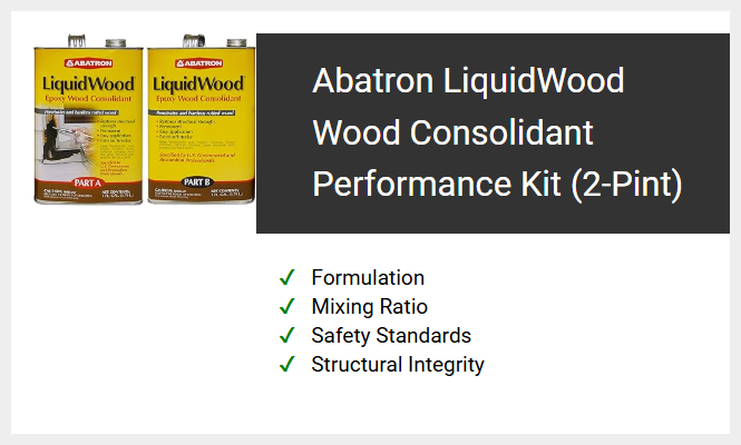 Abatron LiquidWood Wood Consolidant Performance Kit (2-Pint)