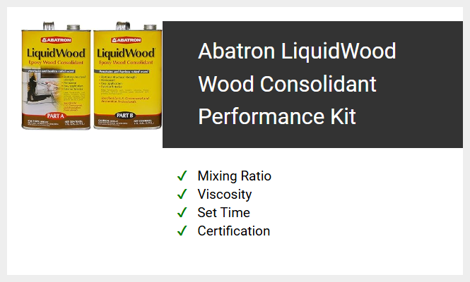 Abatron LiquidWood Wood Consolidant Performance Kit