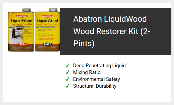 Abatron LiquidWood Wood Restorer Kit (2-Pints)